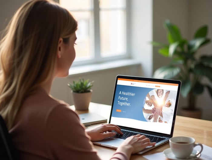 Woman-looking-at-laptop-screen